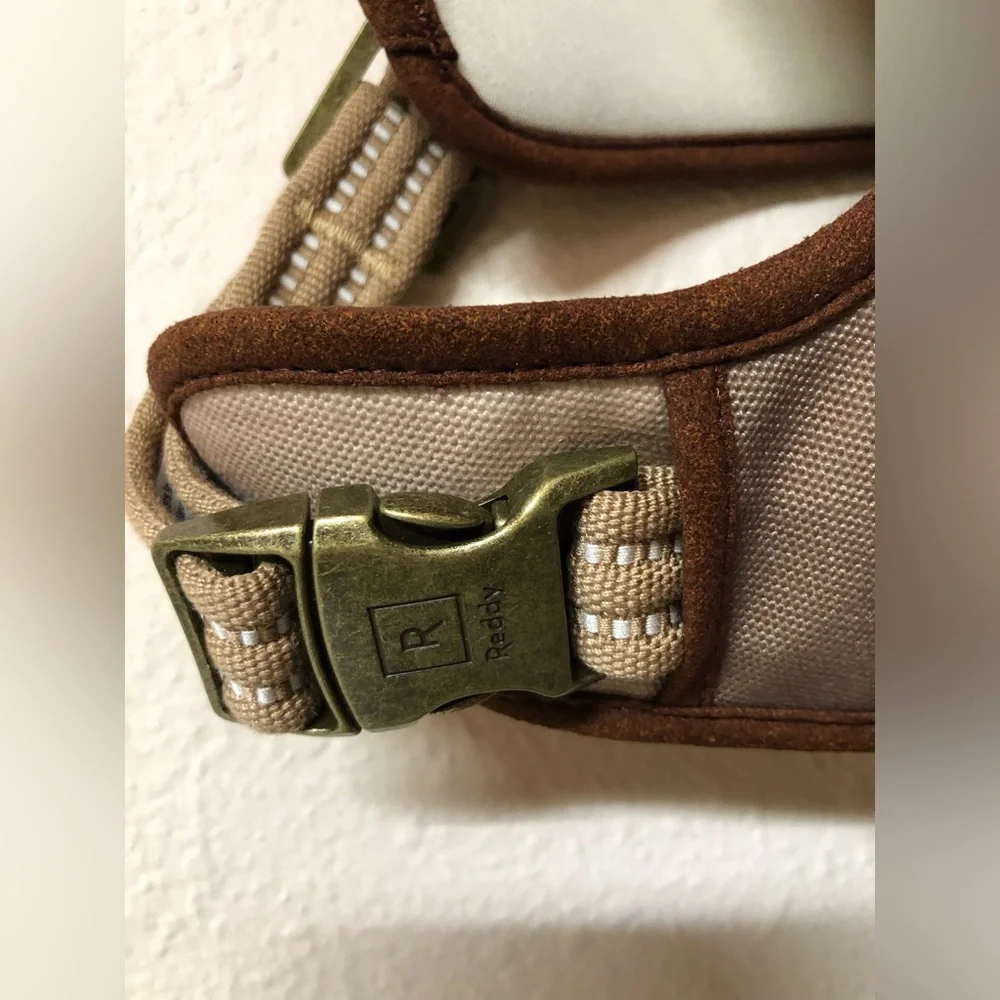 Reddy Taupe & Brown Padded Dog Harness